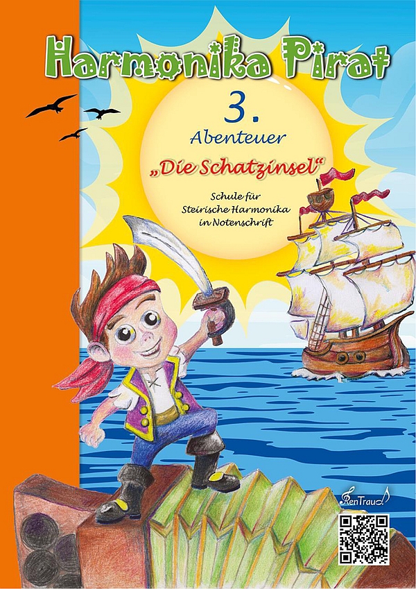 Vorderes Coverbild Harmonika-Pirat 3. Abenteuer "Die Schatzinsel"