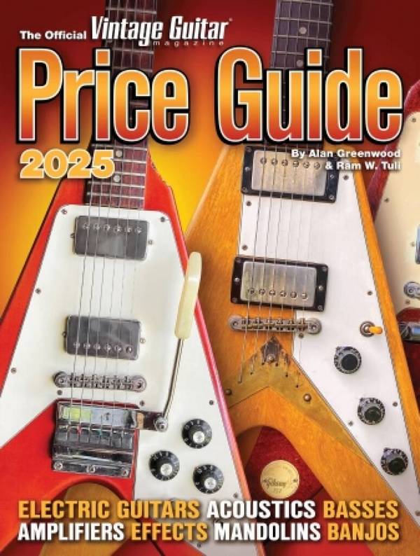 Vorderes Coverbild Official Vintage Guitar Magazine Price Guide 2025
