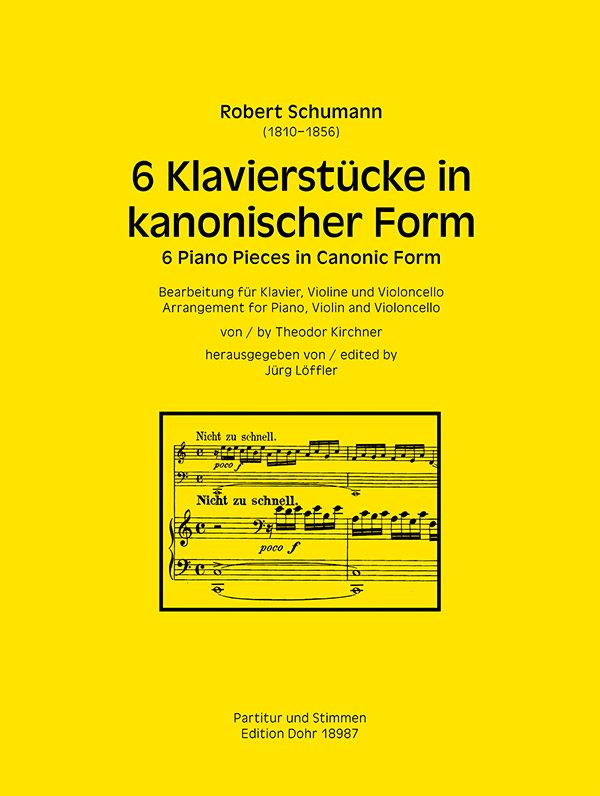 Vorderes Coverbild 6 Klavierstücke in kanonischer Form 