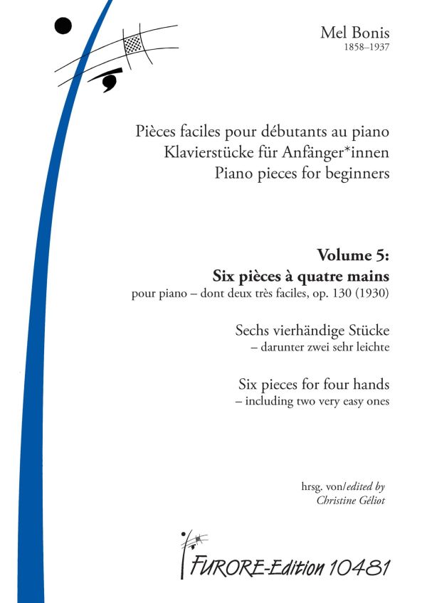 Vorderes Coverbild Klavierstücke Band 5  - 6 Pièces à 4 mains op.130 (1930)