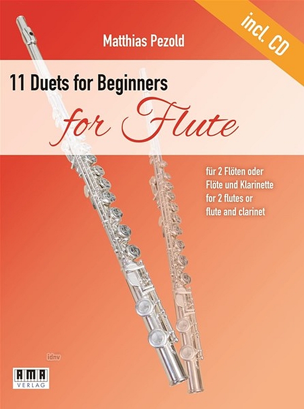 Vorderes Coverbild 11 Duets for Beginners for Flute (+CD)