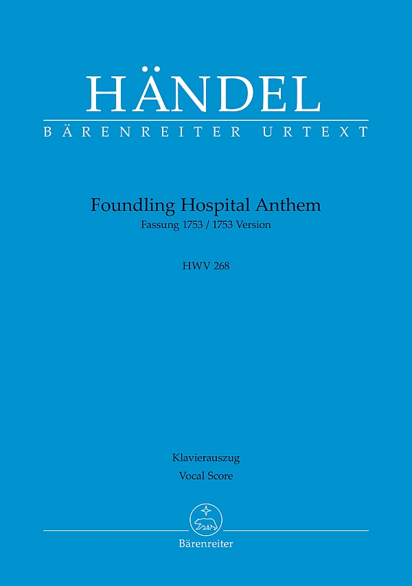 Vorderes Coverbild Foundling Hospital Anthem HWV268 (Fassung 1753)