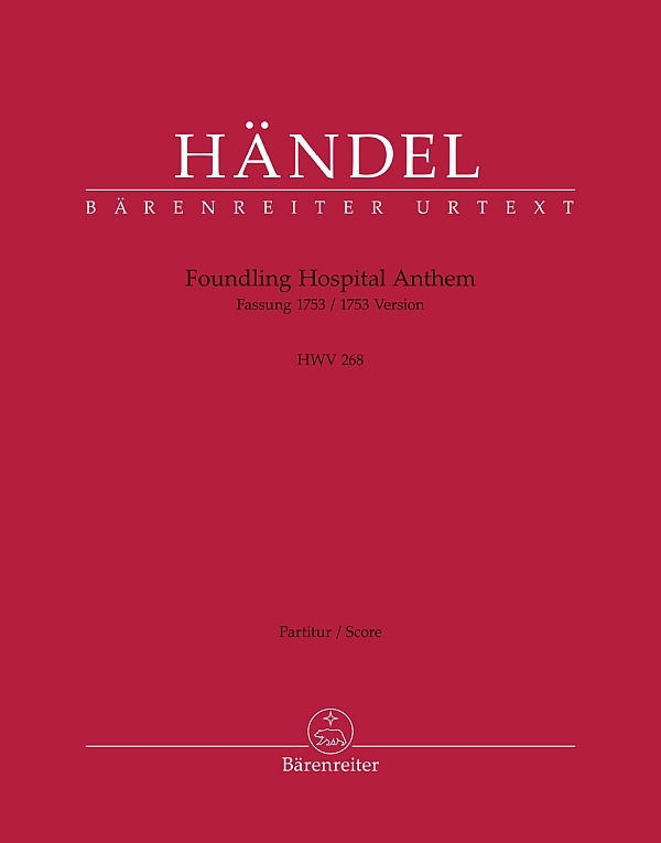 Vorderes Coverbild Foundling Hospital Anthem HWV268 (Fassung 1753)