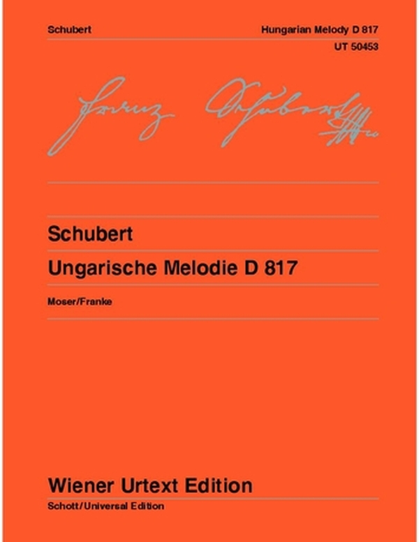 Vorderes Coverbild Ungarische Melodie D 817