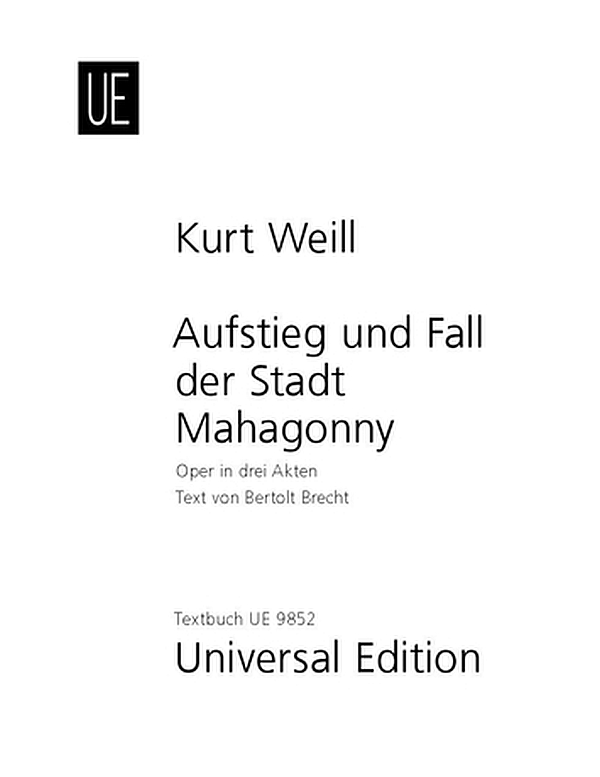 Vorderes Coverbild Aufstieg und Fall der Stadt Mahagonny