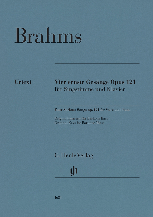 Vorderes Coverbild Vier ernste Gesänge op.121