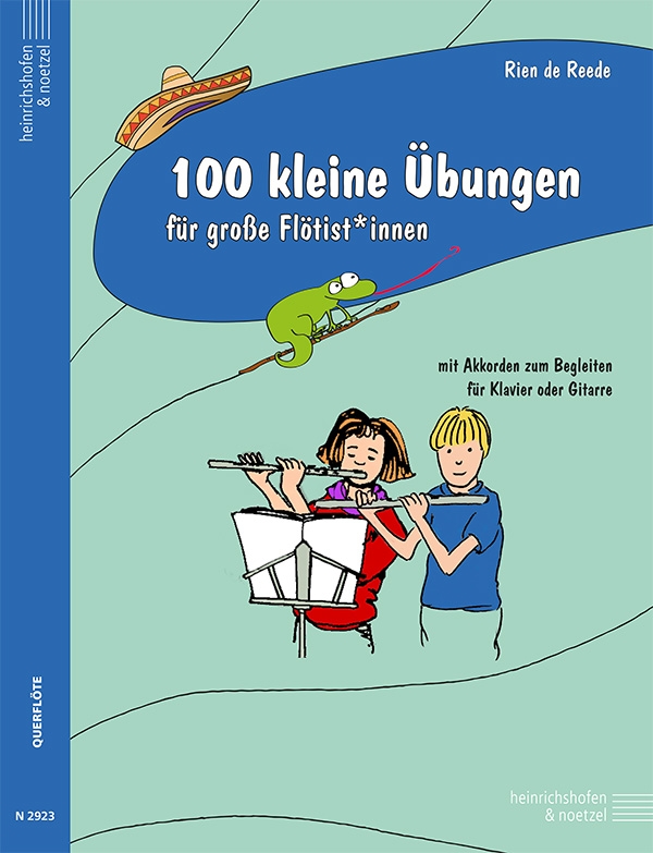 Vorderes Coverbild 100 kleine Übungen für große Flötist*innen