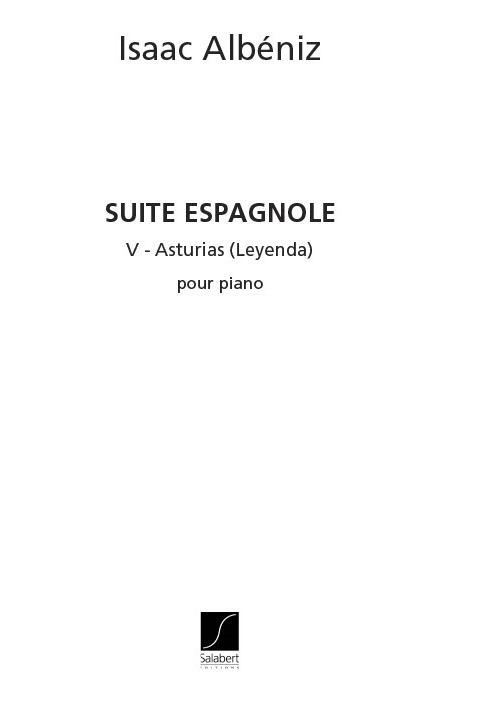 Vorderes Coverbild Suite espagnole no.5 piano seul