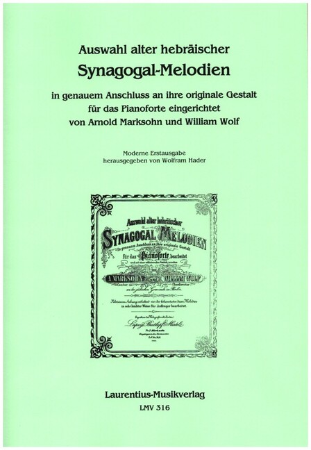 Vorderes Coverbild Auswahl alter hebräischer Synagogal-Melodien