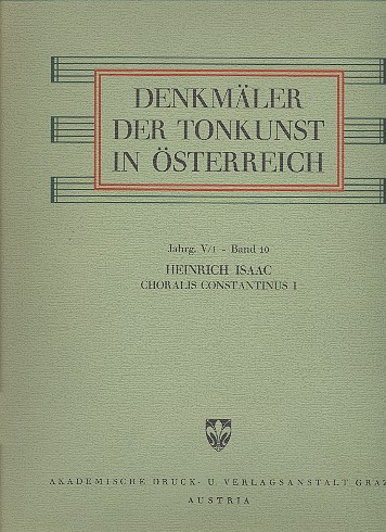 Vorderes Coverbild Choralis Constantinus Band 1