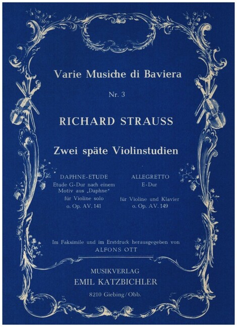 Vorderes Coverbild 2 späte Violinstudien