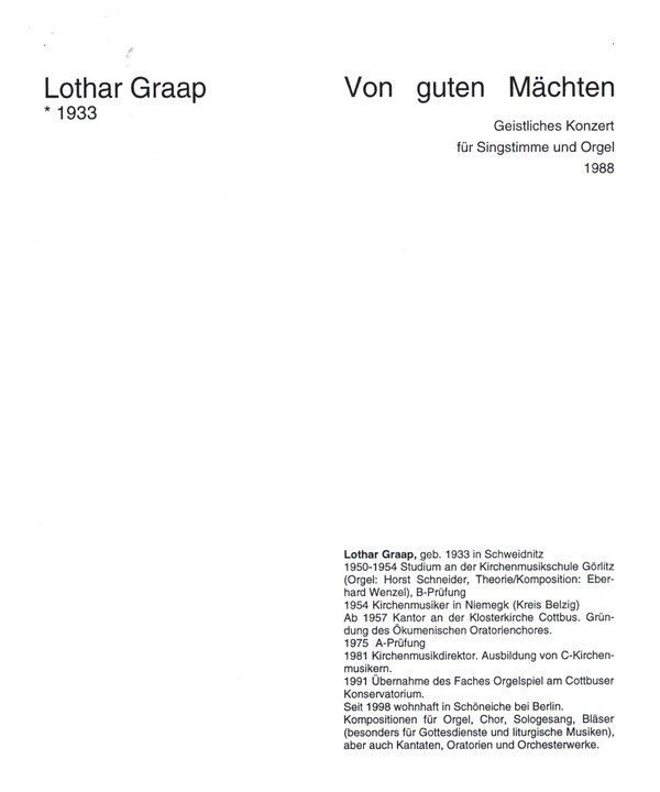 Vorderes Coverbild Von guten Mächten