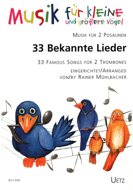 Vorderes Coverbild 33 Bekannte Lieder