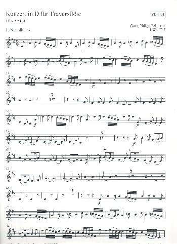 Vorderes Coverbild Konzert D-Dur TWV51:D4