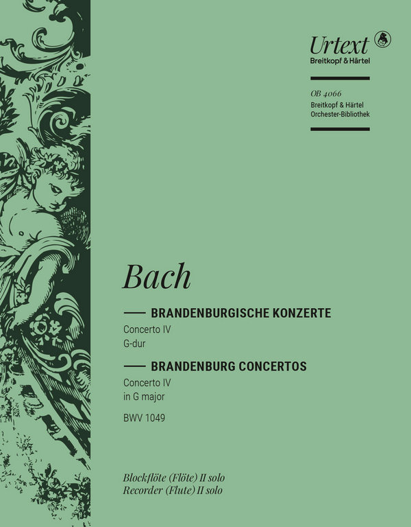 Vorderes Coverbild Brandenburgisches Konzert G-Dur Nr.4 BWV1049