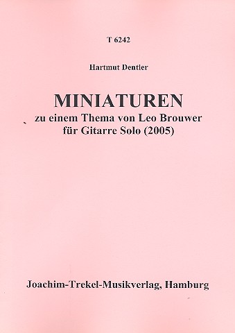 Vorderes Coverbild Miniaturen zu einem Thema von