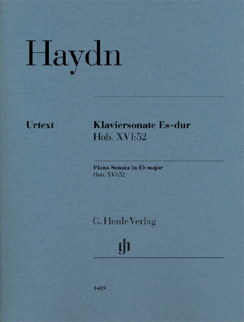 Vorderes Coverbild Klaviersonate Es-Dur Hob.XVI:52