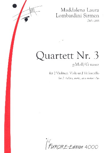 Vorderes Coverbild Quartett g-Moll Nr.3
