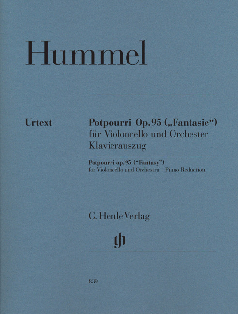 Vorderes Coverbild Potpourri op.95 für Violoncello und Orchester