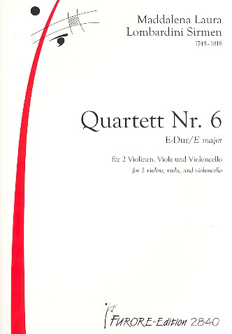 Vorderes Coverbild Quartett E-Dur Nr.6