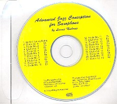 Vorderes Coverbild Advanced Jazz Conception for saxophone