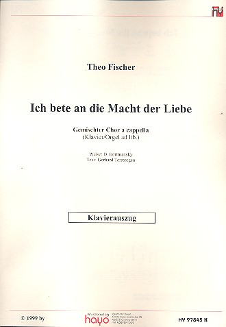 Vorderes Coverbild Ich bete an die Macht der Liebe