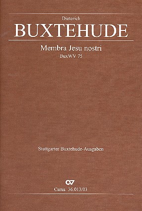 Vorderes Coverbild Membra Jesu nostri BuxWV75