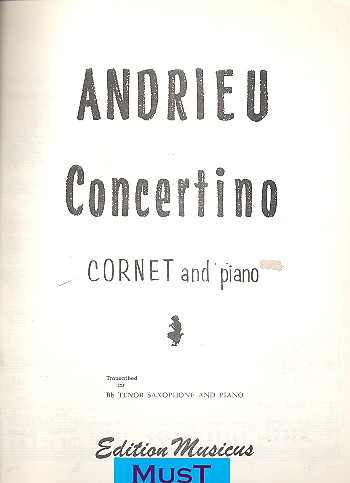 Vorderes Coverbild Concertino op.163 for trumpet (cornet)