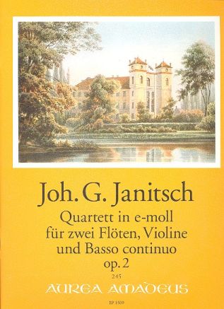 Vorderes Coverbild Quartett e-Moll op.2 für 2 Flöten,
