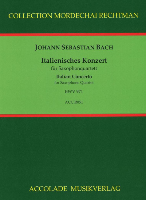 Vorderes Coverbild Italienisches Konzert BWV971