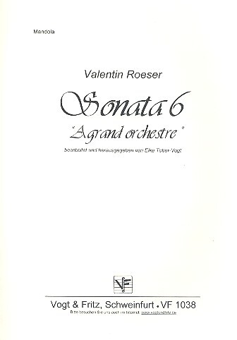 Vorderes Coverbild Sonata Nr.6 A grand orchestre