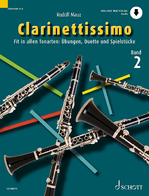 Vorderes Coverbild Clarinettissimo Band 2 (+Online Audio)