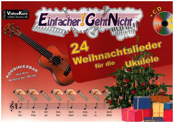 Vorderes Coverbild Einfacher geht nicht - 24 Weihnachtslieder (+CD)