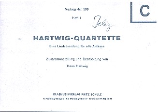 Vorderes Coverbild Hartwig-Quartette Band 1 3. Stimme in Es