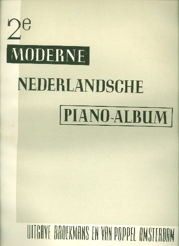 Vorderes Coverbild Modern Dutch Piano Music vol.2