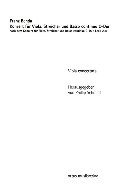 Vorderes Coverbild Konzert C-Dur