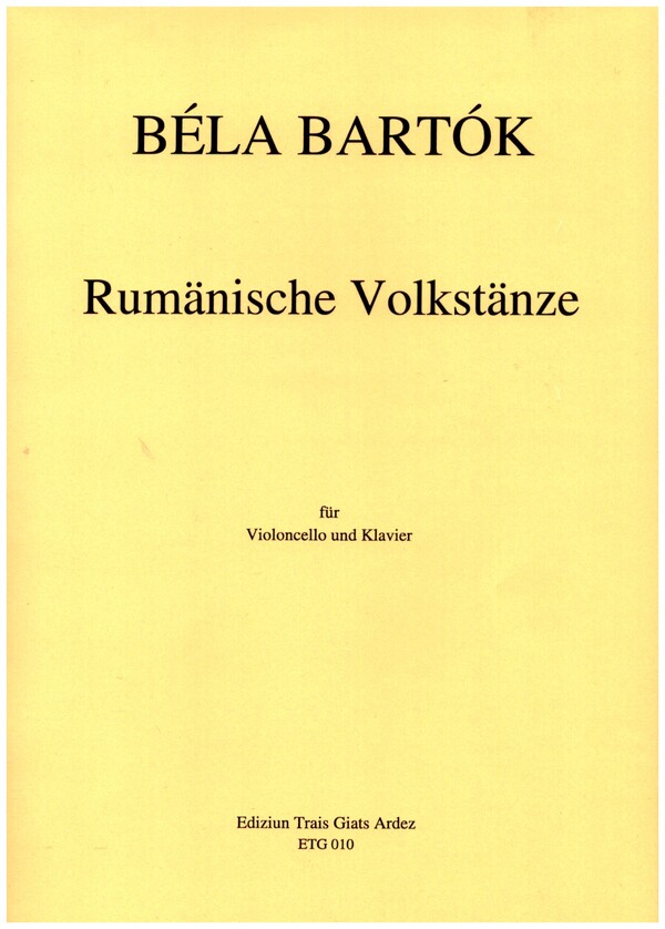 Vorderes Coverbild Rumänische Volkstänze