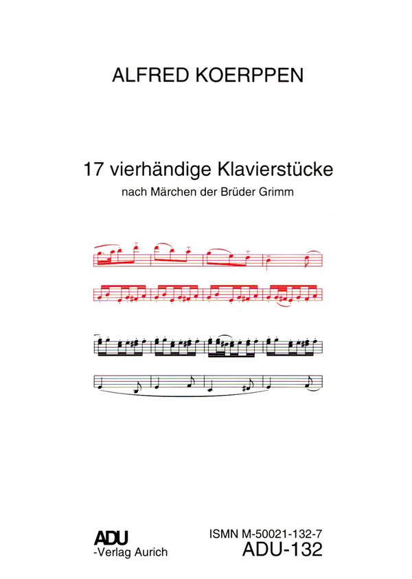 Vorderes Coverbild 17 vierhändige Klavierstücke nach Märchen der Brüder Grimm