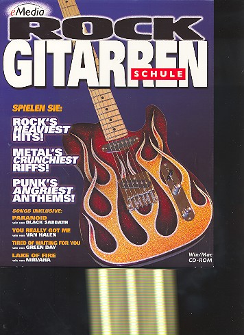Vorderes Coverbild eMedia Rockgitarrenschule CD-ROM (Win/Mac)