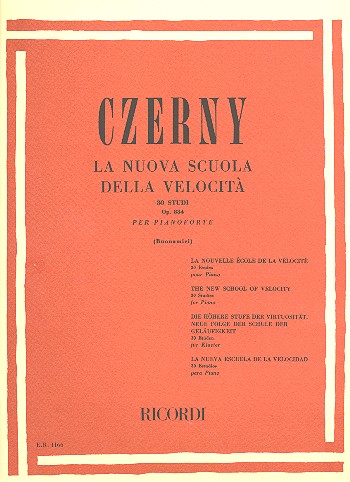 Vorderes Coverbild La nuova scuola della velocita op.834