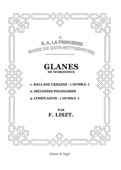 Vorderes Coverbild Glanes de Woronince