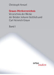 Vorderes Coverbild Graun-Werkverzeichnis 2 Bände