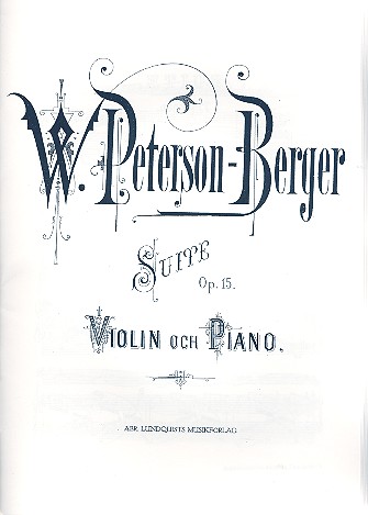 Vorderes Coverbild Suite op.15 