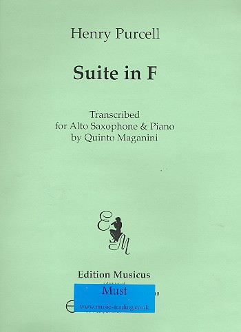 Vorderes Coverbild Suite F major for alto saxophone and