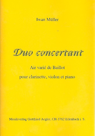 Vorderes Coverbild Duo concertant für Klarinette,