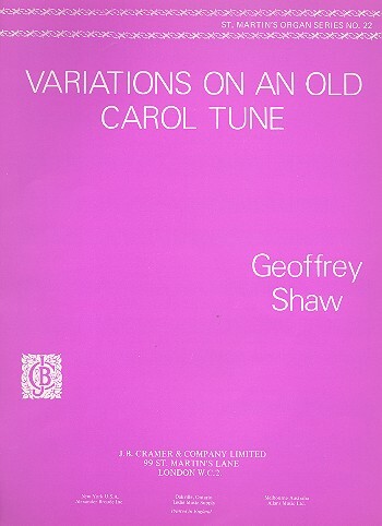 Vorderes Coverbild Variations on an old carol Tune