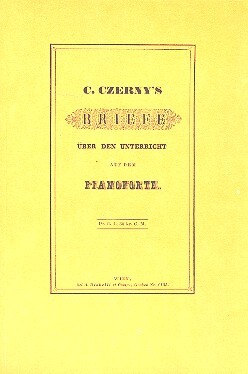 Vorderes Coverbild Czerny's Briefe über den Unterricht