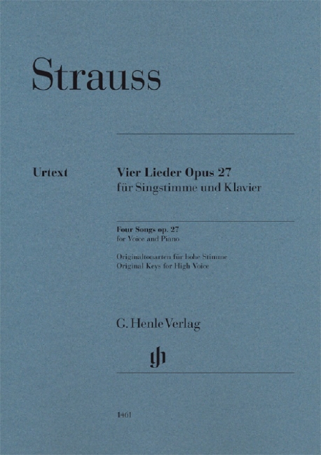 Vorderes Coverbild 4 Lieder op.27