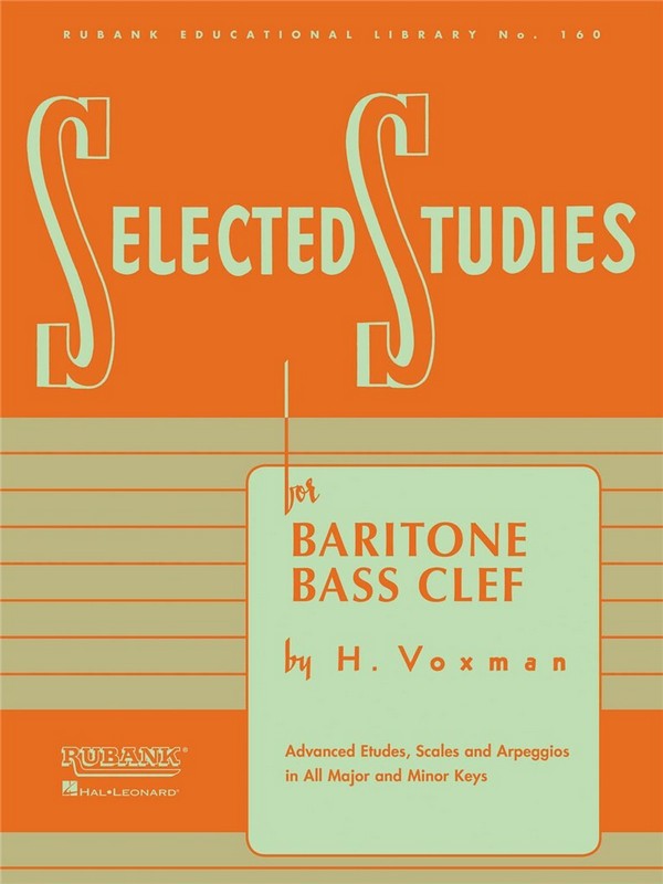 Vorderes Coverbild Selected Studies for baritone