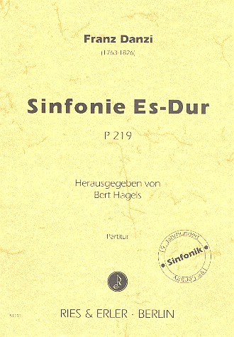 Vorderes Coverbild Sinfonie Es-Dur P219 für Orchester